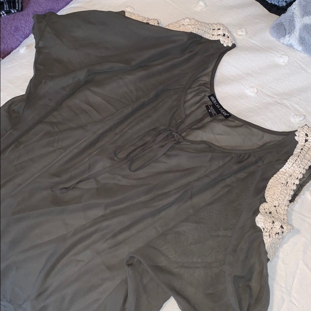 Army Green Blouse